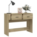 vidaXL Măsuță consolă, stejar sonoma, 100x39x75 cm, lemn prelucrat vidaXL Măsuță consolă, stejar sonoma, 100x39x75 cm, lemn prelucrat