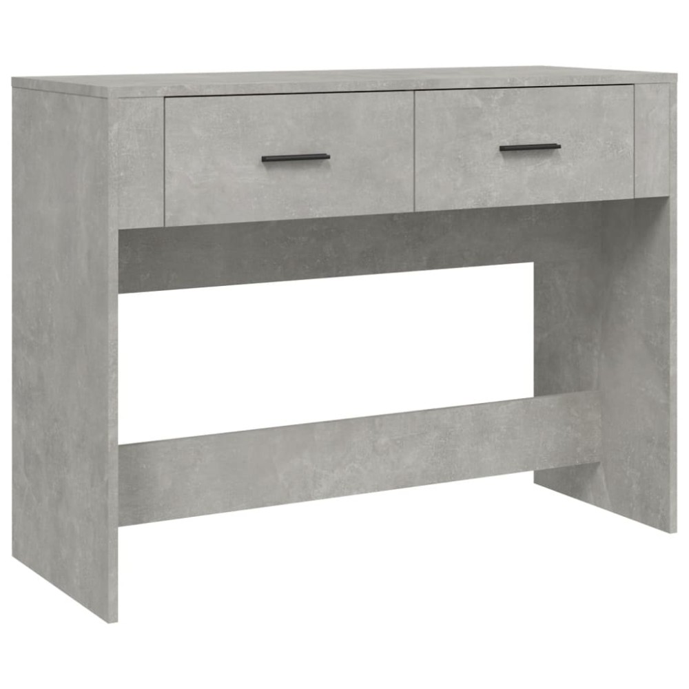 vidaXL Măsuță consolă, gri beton, 100x39x75 cm, lemn prelucrat