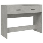 vidaXL Măsuță consolă, gri beton, 100x39x75 cm, lemn prelucrat vidaXL Măsuță consolă, gri beton, 100x39x75 cm, lemn prelucrat