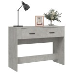 vidaXL Măsuță consolă, gri beton, 100x39x75 cm, lemn prelucrat vidaXL Măsuță consolă, gri beton, 100x39x75 cm, lemn prelucrat
