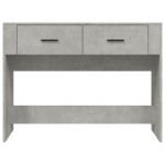 vidaXL Măsuță consolă, gri beton, 100x39x75 cm, lemn prelucrat vidaXL Măsuță consolă, gri beton, 100x39x75 cm, lemn prelucrat