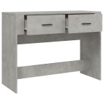 vidaXL Măsuță consolă, gri beton, 100x39x75 cm, lemn prelucrat vidaXL Măsuță consolă, gri beton, 100x39x75 cm, lemn prelucrat
