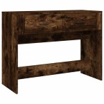 vidaXL Măsuță consolă, stejar fumuriu, 100x39x75 cm, lemn prelucrat vidaXL Măsuță consolă, stejar fumuriu, 100x39x75 cm, lemn prelucrat