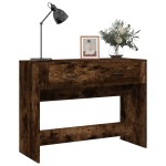 vidaXL Măsuță consolă, stejar fumuriu, 100x39x75 cm, lemn prelucrat vidaXL Măsuță consolă, stejar fumuriu, 100x39x75 cm, lemn prelucrat