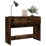 vidaXL Măsuță consolă, stejar fumuriu, 100x39x75 cm, lemn prelucrat vidaXL Măsuță consolă, stejar fumuriu, 100x39x75 cm, lemn prelucrat