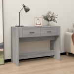vidaXL Măsuță consolă, gri sonoma, 100x39x75 cm, lemn prelucrat vidaXL Măsuță consolă, gri sonoma, 100x39x75 cm, lemn prelucrat