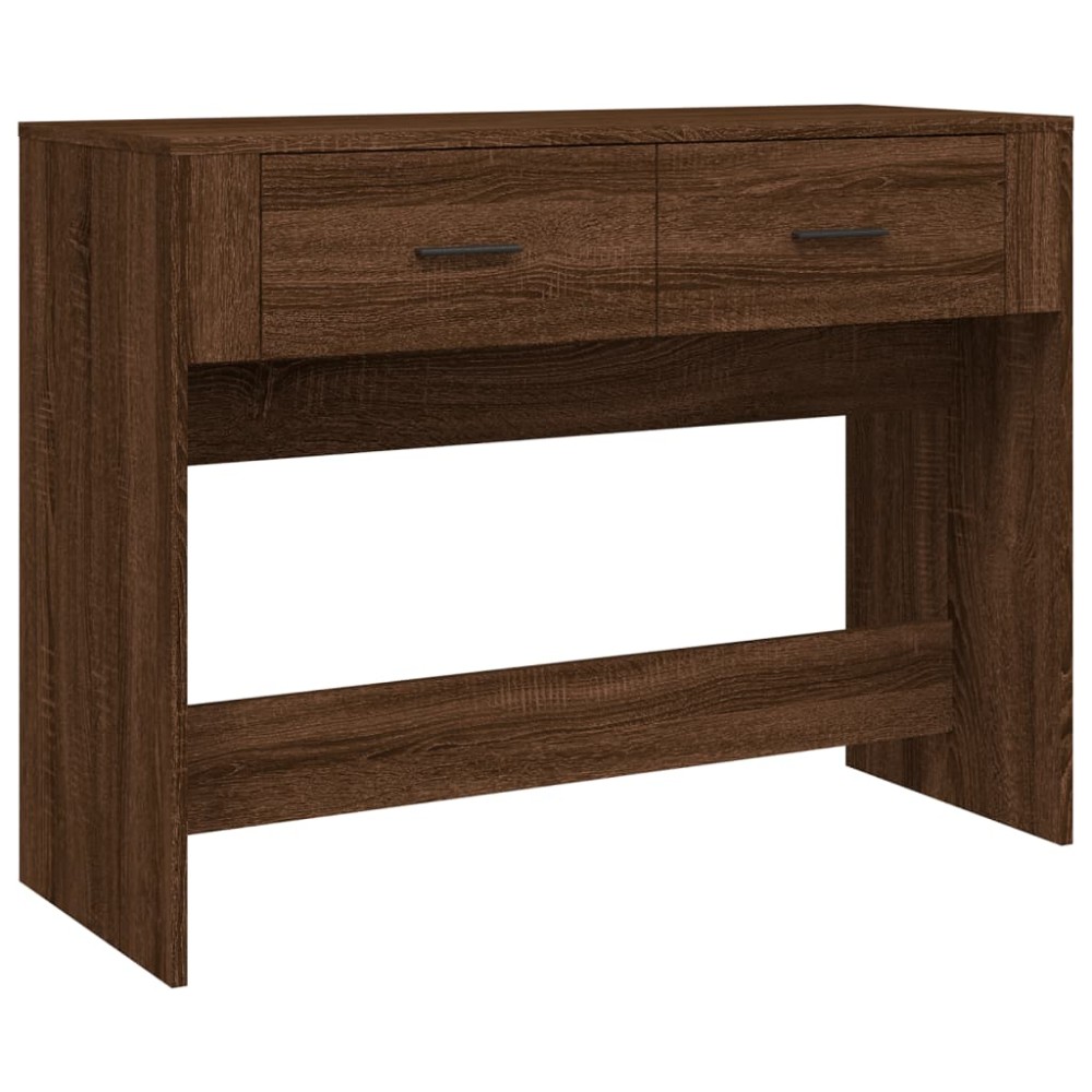 vidaXL Măsuță consolă, stejar maro, 100x39x75 cm, lemn prelucrat