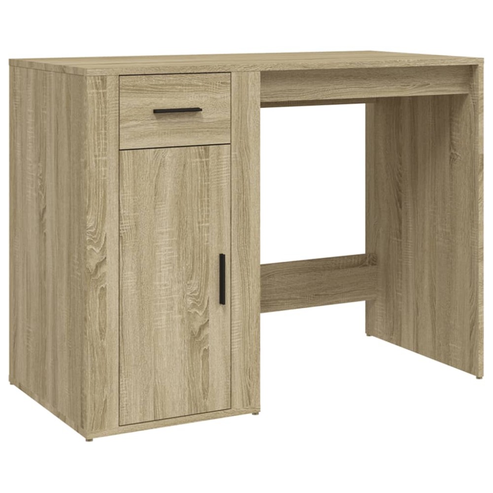 vidaXL Birou, stejar sonoma, 100x49x75 cm, lemn prelucrat