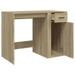 vidaXL Birou, stejar sonoma, 100x49x75 cm, lemn prelucrat