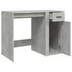 vidaXL Birou, gri beton, 100x49x75 cm, lemn prelucrat
