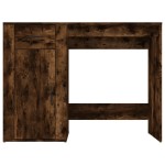 vidaXL Birou, stejar fumuriu, 100x49x75 cm, lemn prelucrat