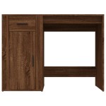 vidaXL Birou, stejar maro, 100x49x75 cm, lemn prelucrat