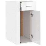 vidaXL Birou, alb extralucios, 40x49x75 cm, lemn prelucrat vidaXL Birou, alb extralucios, 40x49x75 cm, lemn prelucrat