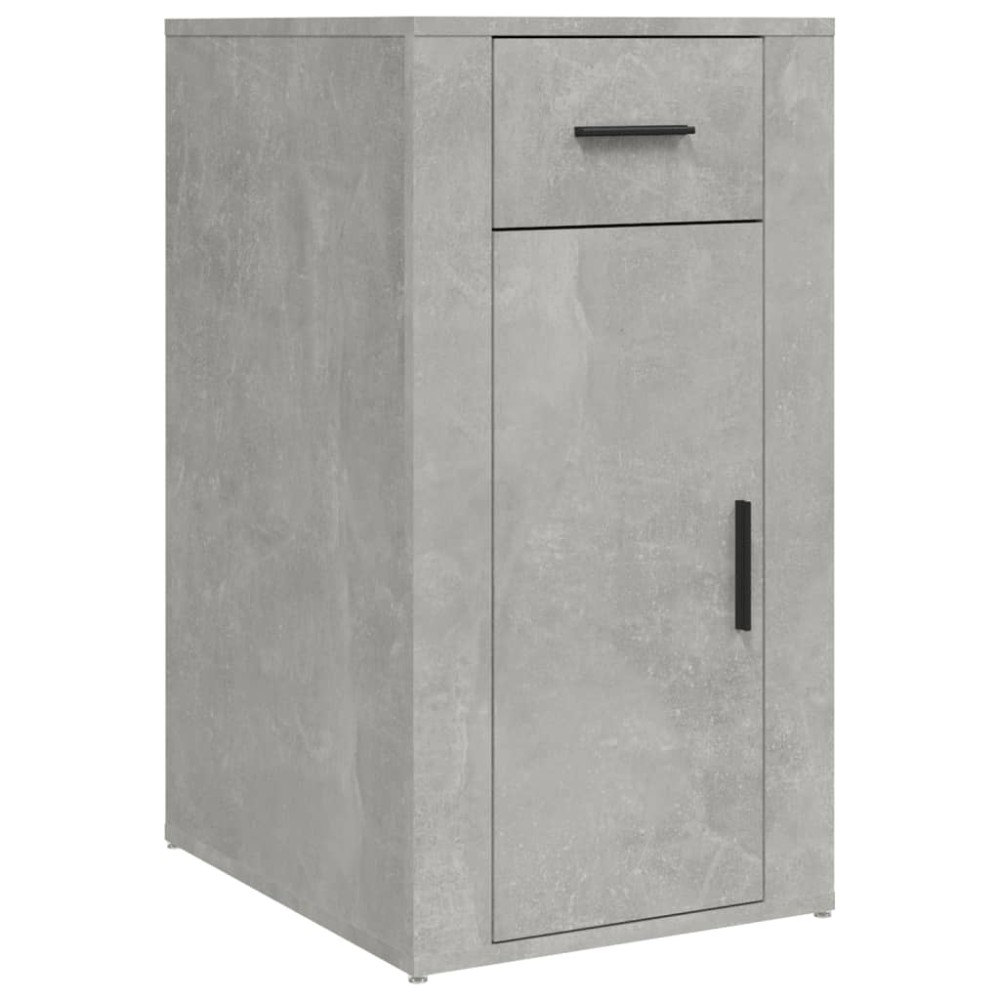 vidaXL Dulap de birou, gri beton, 40x49x75 cm, lemn prelucrat