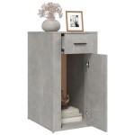 vidaXL Dulap de birou, gri beton, 40x49x75 cm, lemn prelucrat