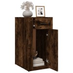 vidaXL Dulap de birou, stejar fumuriu, 40x49x75 cm, lemn prelucrat vidaXL Dulap de birou, stejar fumuriu, 40x49x75 cm, lemn prelucrat