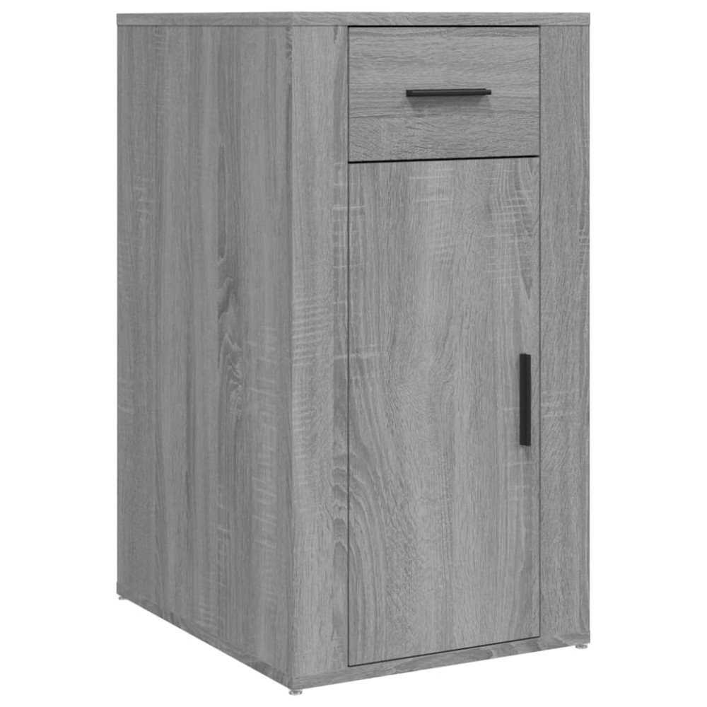 vidaXL Dulap de birou, gri sonoma, 40x49x75 cm, lemn prelucrat