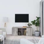 vidaXL Comodă TV, gri sonoma, 100x35x40 cm, lemn prelucrat vidaXL Comodă TV, gri sonoma, 100x35x40 cm, lemn prelucrat