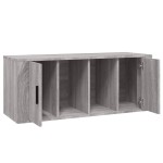 vidaXL Comodă TV, gri sonoma, 100x35x40 cm, lemn prelucrat vidaXL Comodă TV, gri sonoma, 100x35x40 cm, lemn prelucrat