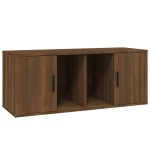 vidaXL Comodă TV, stejar maro, 100x35x40 cm, lemn prelucrat