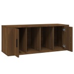 vidaXL Comodă TV, stejar maro, 100x35x40 cm, lemn prelucrat