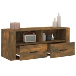 vidaXL Comodă TV, stejar fumuriu, 100x35x40 cm, lemn prelucrat vidaXL Comodă TV, stejar fumuriu, 100x35x40 cm, lemn prelucrat