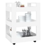 vidaXL Cărucior de birou, alb, 60x45x80 cm, lemn prelucrat vidaXL Cărucior de birou, alb, 60x45x80 cm, lemn prelucrat