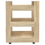 vidaXL Cărucior de bucătărie stejar sonoma 60x45x80 cm lemn prelucrat vidaXL Cărucior de bucătărie stejar sonoma 60x45x80 cm lemn prelucrat