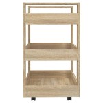 vidaXL Cărucior de bucătărie stejar sonoma 60x45x80 cm lemn prelucrat vidaXL Cărucior de bucătărie stejar sonoma 60x45x80 cm lemn prelucrat