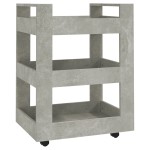 vidaXL Cărucior de bucătărie gri beton 60x45x80 cm lemn prelucrat vidaXL Cărucior de bucătărie gri beton 60x45x80 cm lemn prelucrat