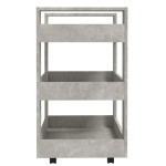 vidaXL Cărucior de bucătărie gri beton 60x45x80 cm lemn prelucrat vidaXL Cărucior de bucătărie gri beton 60x45x80 cm lemn prelucrat