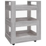vidaXL Cărucior de bucătărie, gri sonoma, 60x45x80 cm, lemn prelucrat vidaXL Cărucior de bucătărie, gri sonoma, 60x45x80 cm, lemn prelucrat