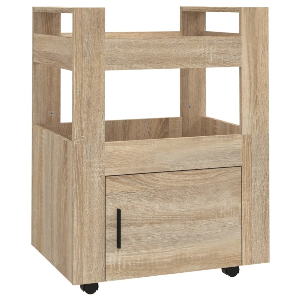 vidaXL Cărucior de bucătărie stejar sonoma 60x45x80 cm lemn prelucrat