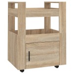 vidaXL Cărucior de bucătărie stejar sonoma 60x45x80 cm lemn prelucrat vidaXL Cărucior de bucătărie stejar sonoma 60x45x80 cm lemn prelucrat