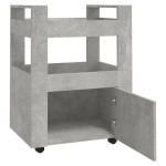 vidaXL Cărucior de bucătărie gri beton 60x45x80 cm lemn prelucrat vidaXL Cărucior de bucătărie gri beton 60x45x80 cm lemn prelucrat