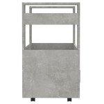 vidaXL Cărucior de bucătărie gri beton 60x45x80 cm lemn prelucrat vidaXL Cărucior de bucătărie gri beton 60x45x80 cm lemn prelucrat