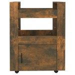 vidaXL Cărucior de bucătărie stejar fumuriu 60x45x80 cm lemn prelucrat vidaXL Cărucior de bucătărie stejar fumuriu 60x45x80 cm lemn prelucrat