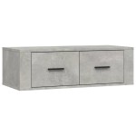 vidaXL Dulap TV suspendat, gri beton, 80x36x25 cm, lemn compozit vidaXL Dulap TV suspendat, gri beton, 80x36x25 cm, lemn compozit