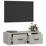vidaXL Dulap TV suspendat, gri beton, 80x36x25 cm, lemn compozit vidaXL Dulap TV suspendat, gri beton, 80x36x25 cm, lemn compozit