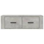 vidaXL Dulap TV suspendat, gri beton, 80x36x25 cm, lemn compozit vidaXL Dulap TV suspendat, gri beton, 80x36x25 cm, lemn compozit