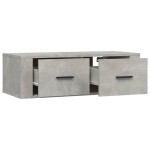 vidaXL Dulap TV suspendat, gri beton, 80x36x25 cm, lemn compozit vidaXL Dulap TV suspendat, gri beton, 80x36x25 cm, lemn compozit