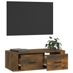 vidaXL Dulap TV suspendat, stejar fumuriu, 80x36x25 cm, lemn compozit vidaXL Dulap TV suspendat, stejar fumuriu, 80x36x25 cm, lemn compozit