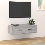vidaXL Dulap TV suspendat, gri sonoma, 80x36x25 cm, lemn prelucrat vidaXL Dulap TV suspendat, gri sonoma, 80x36x25 cm, lemn prelucrat