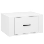 vidaXL Noptiere de perete, 2 buc., alb extralucios, 50x36x25 cm