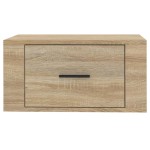 vidaXL Noptiere de perete, 2 buc., stejar sonoma, 50x36x25 cm