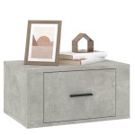 vidaXL Noptiere de perete, 2 buc., gri beton, 50x36x25 cm