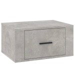 vidaXL Noptiere de perete, 2 buc., gri beton, 50x36x25 cm