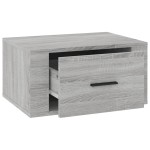 vidaXL Noptiere de perete, 2 buc., gri sonoma, 50x36x25 cm