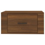 vidaXL Noptiere de perete, 2 buc., stejar maro, 50x36x25 cm