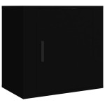 vidaXL Noptiere de perete, 2 buc., negru, 50x30x47 cm